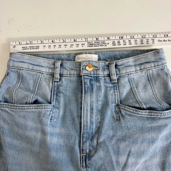 Favorite Daughter Light Wash Distressed‎ Super High Rise Jeans Size2 28 - Picture 6 of 9